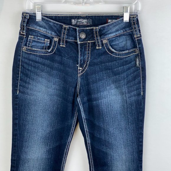 Silver Suki Fluid Mid Slim Boot Jeans W28 L31 - Picture 4 of 12